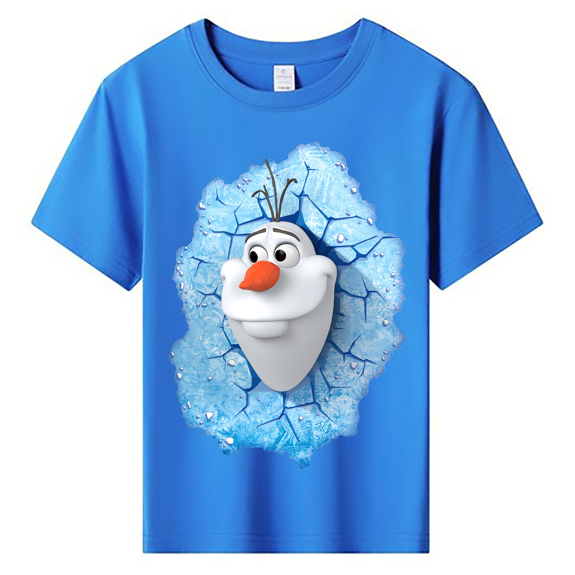 （画像用） アナと雪の女王 アンナ エルサ Frozen Anna Elsa 綿100％キッズTシャツ（フロントプリント）